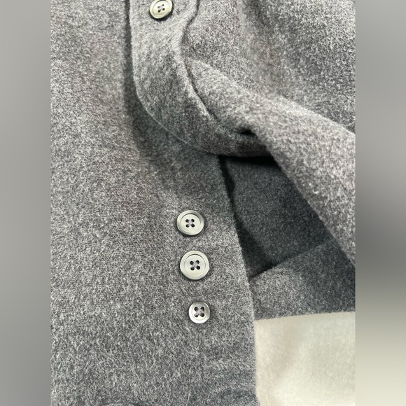 EDDIE BAUER Mens Long Sleeve Heavyweight Flannel Button Down L Gray Outdoor Warm - Picture 9 of 14